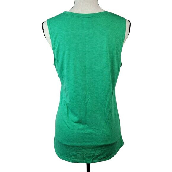 Get Lucky Tank Top Juniors Sz M Green Gold St Patricks Day Tshirt Tee Modern Lux - Picture 4 of 6
